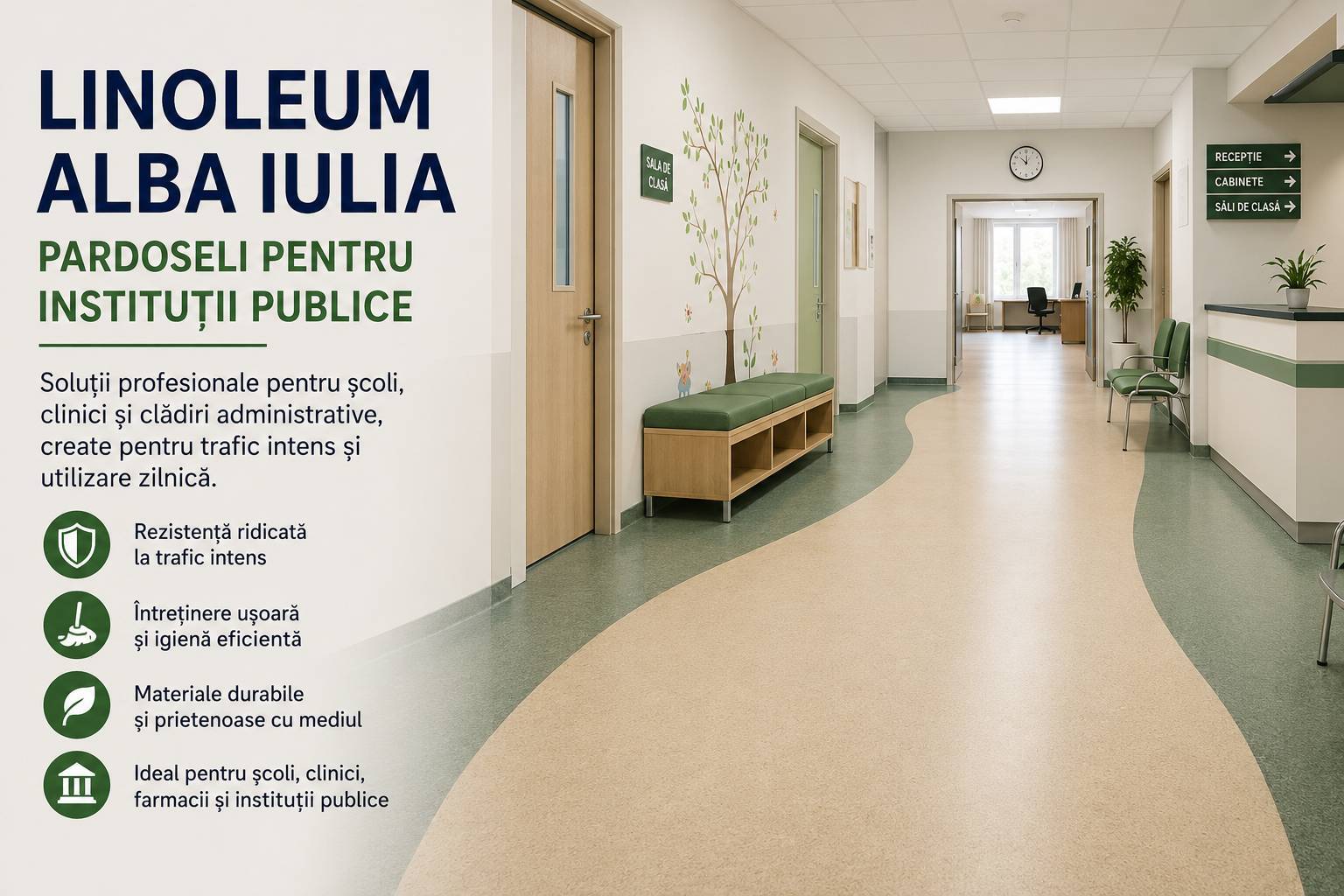 Montaj linoleum Alba Iulia – ghid complet pentru alegerea unei pardoseli profesionale