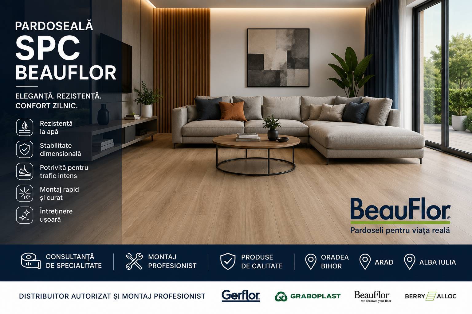 Pardoseală SPC BeauFlor – ghid complet pentru alegerea unei pardoseli moderne și durabile