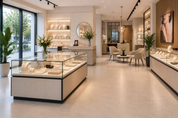 showroom amenajat cu linoleum 